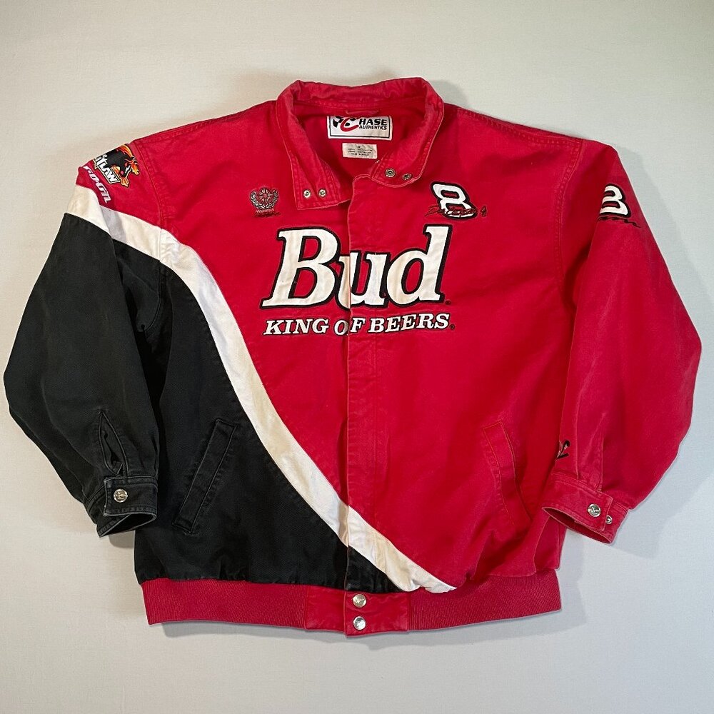 Vintage Dale Earnhardt Jr. Chase Authentics Racing Jacket XL | Red/Black/White